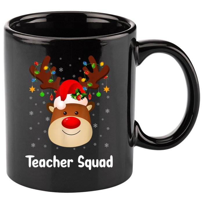 Teacher Squad Reindeer 11oz C Handle Ceramic Mug
