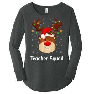 Teacher Squad Reindeer Women's Perfect Tri Tunic Long Sleeve Shirt