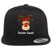 Teacher Squad Reindeer Flat Bill Trucker Hat