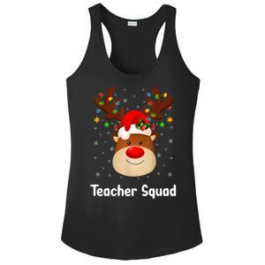 Teacher Squad Reindeer Ladies PosiCharge Competitor Racerback Tank