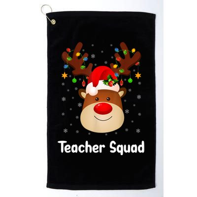 Teacher Squad Reindeer Golf Towel