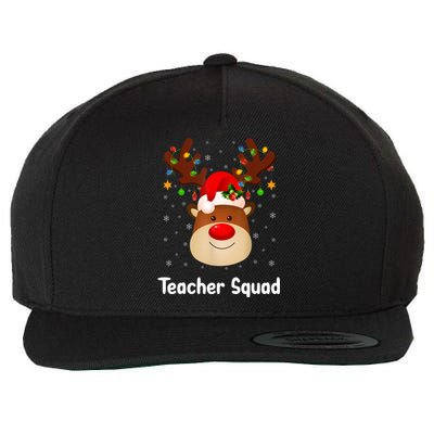 Teacher Squad Reindeer Wool Snapback Cap