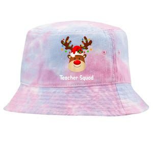 Teacher Squad Reindeer Tie-Dyed Bucket Hat