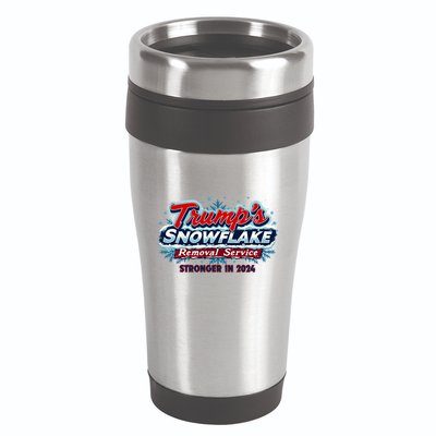 Trump Snowflake Removal Funny Donald Trump Snow Plow Driver Cute Gift 16oz Travel Tumbler