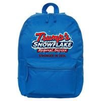 Trump Snowflake Removal Funny Donald Trump Snow Plow Driver Cute Gift 16 in Basic Backpack