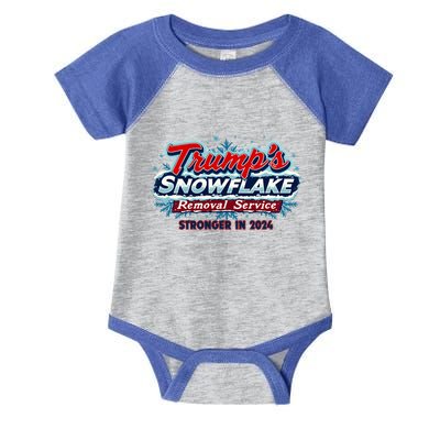 Trump Snowflake Removal Funny Donald Trump Snow Plow Driver Cute Gift Infant Baby Jersey Bodysuit