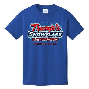 Trump Snowflake Removal Funny Donald Trump Snow Plow Driver Cute Gift Kids T-Shirt