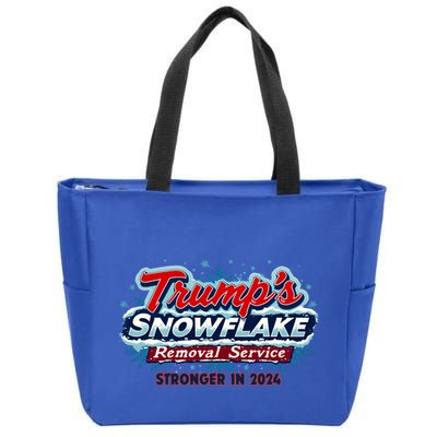 Trump Snowflake Removal Funny Donald Trump Snow Plow Driver Cute Gift Zip Tote Bag