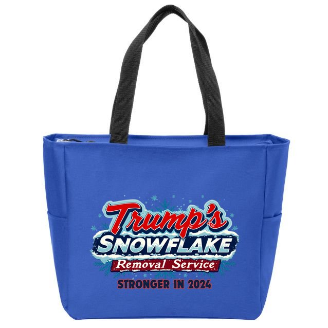 Trump Snowflake Removal Funny Donald Trump Snow Plow Driver Cute Gift Zip Tote Bag