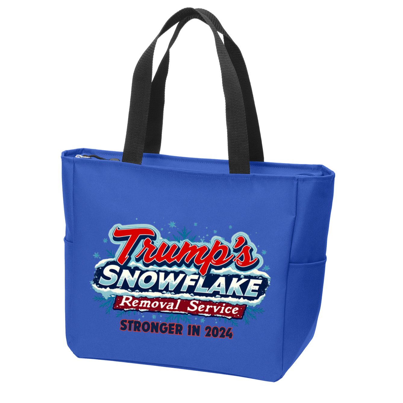 Trump Snowflake Removal Funny Donald Trump Snow Plow Driver Cute Gift Zip Tote Bag