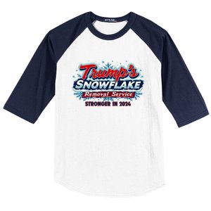 Trump Snowflake Removal Funny Donald Trump Snow Plow Driver Cute Gift Baseball Sleeve Shirt