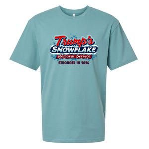 Trump Snowflake Removal Funny Donald Trump Snow Plow Driver Cute Gift Sueded Cloud Jersey T-Shirt