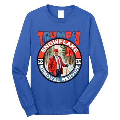 Trump Snowflake Removal Service Funny President Election Great Gift Long Sleeve Shirt