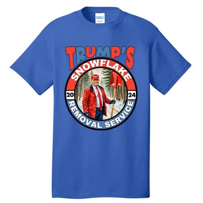 Trump Snowflake Removal Service Funny President Election Great Gift Tall T-Shirt