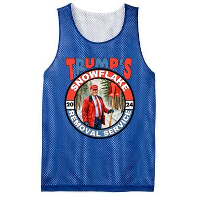 Trump Snowflake Removal Service Funny President Election Great Gift Mesh Reversible Basketball Jersey Tank