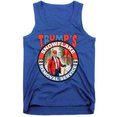 Trump Snowflake Removal Service Funny President Election Great Gift Tank Top