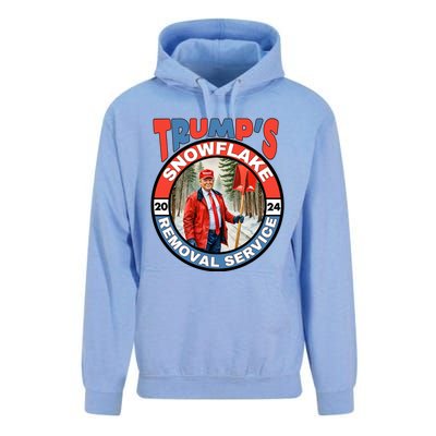 Trump Snowflake Removal Service Funny President Election Great Gift Unisex Surf Hoodie