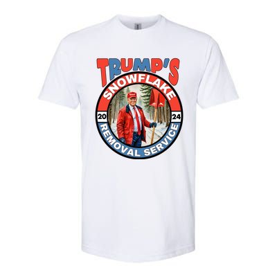 Trump Snowflake Removal Service Funny President Election Great Gift Softstyle CVC T-Shirt