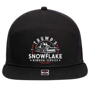 TrumpS Snowflake Removal Service Funny Trump 2024 Meme 7 Panel Mesh Trucker Snapback Hat