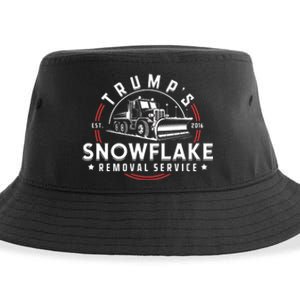 TrumpS Snowflake Removal Service Funny Trump 2024 Meme Sustainable Bucket Hat