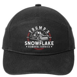 TrumpS Snowflake Removal Service Funny Trump 2024 Meme 7-Panel Snapback Hat