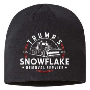 TrumpS Snowflake Removal Service Funny Trump 2024 Meme Sustainable Beanie