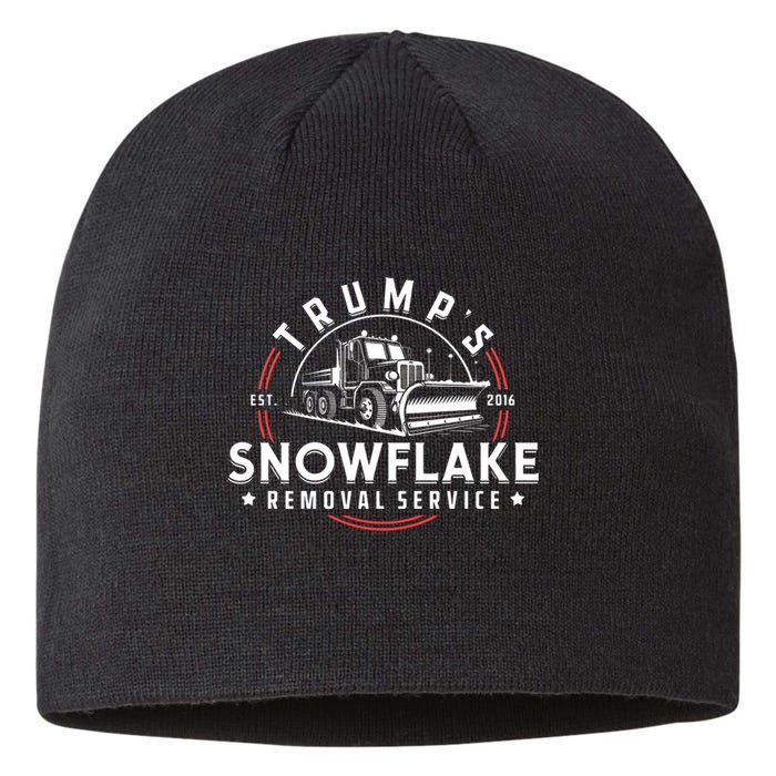 TrumpS Snowflake Removal Service Funny Trump 2024 Meme Sustainable Beanie