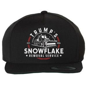 TrumpS Snowflake Removal Service Funny Trump 2024 Meme Wool Snapback Cap