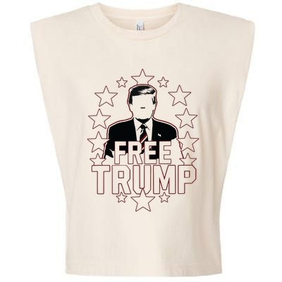 Trump Support Republican Gift I Stand With Trump Garment-Dyed Women's Muscle Tee