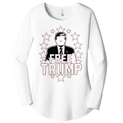 Trump Support Republican Gift I Stand With Trump Women's Perfect Tri Tunic Long Sleeve Shirt