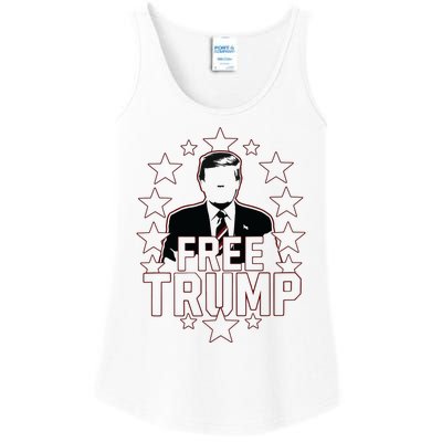 Trump Support Republican Gift I Stand With Trump Ladies Essential Tank