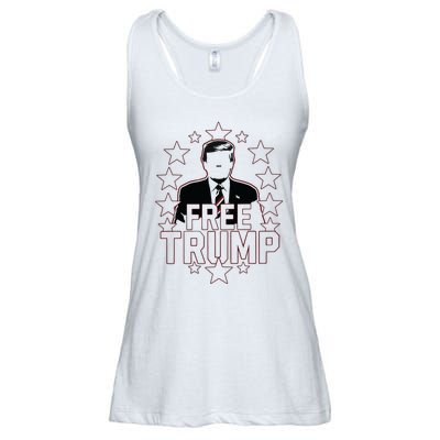 Trump Support Republican Gift I Stand With Trump Ladies Essential Flowy Tank