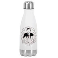 Trump Support Republican Gift I Stand With Trump Stainless Steel Insulated Water Bottle