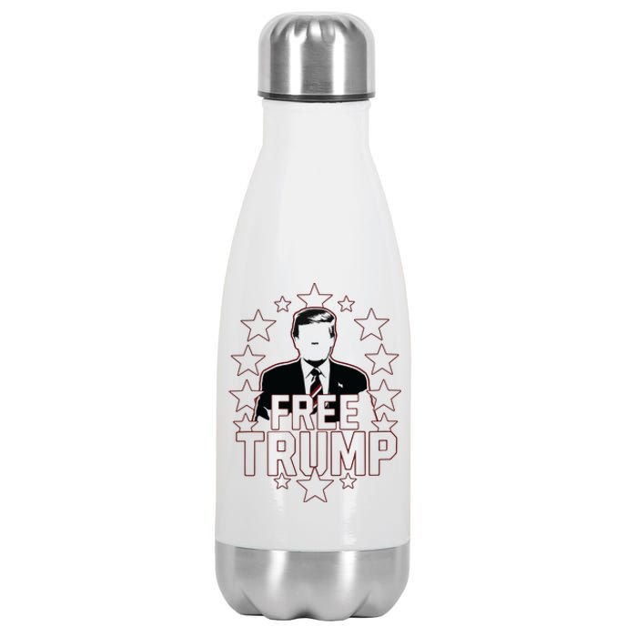 Trump Support Republican Gift I Stand With Trump Stainless Steel Insulated Water Bottle