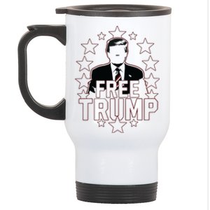 Trump Support Republican Gift I Stand With Trump Stainless Steel Travel Mug