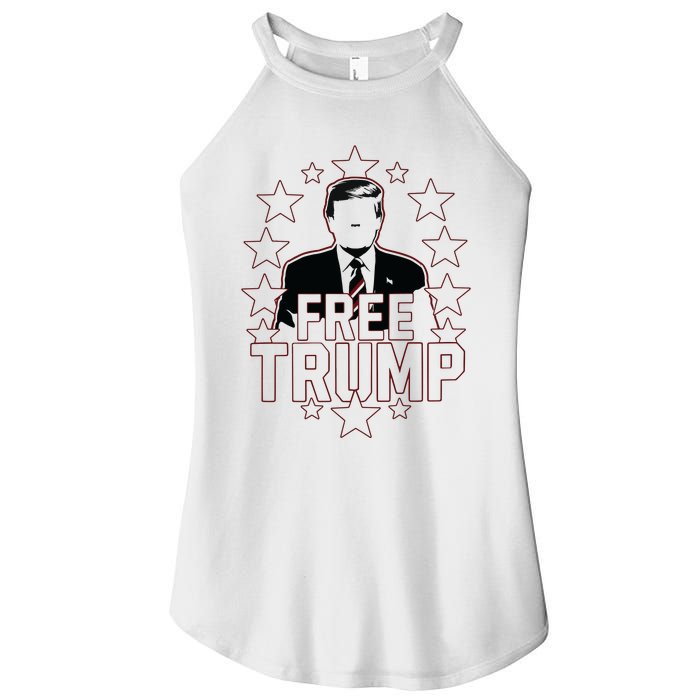 Trump Support Republican Gift I Stand With Trump Women's Perfect Tri Rocker Tank