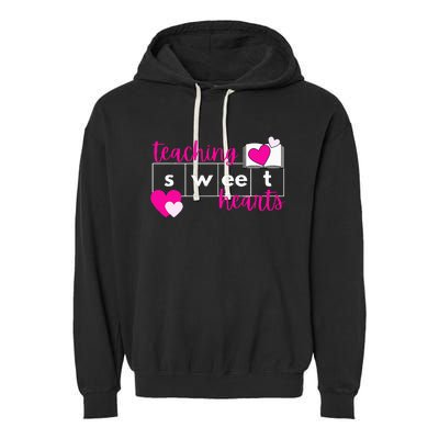 Teaching Sweethearts Reading Teacher Science Of Reading Garment-Dyed Fleece Hoodie