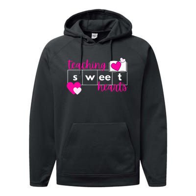 Teaching Sweethearts Reading Teacher Science Of Reading Performance Fleece Hoodie