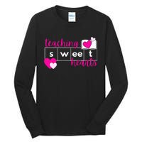 Teaching Sweethearts Reading Teacher Science Of Reading Tall Long Sleeve T-Shirt