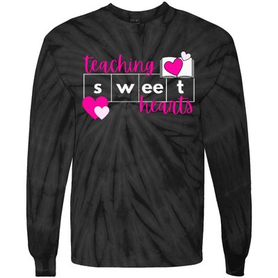 Teaching Sweethearts Reading Teacher Science Of Reading Tie-Dye Long Sleeve Shirt