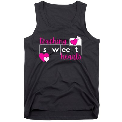 Teaching Sweethearts Reading Teacher Science Of Reading Tank Top