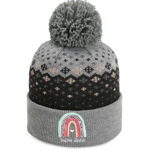 Teacher Strong Rainbow Teacher Life The Baniff Cuffed Pom Beanie