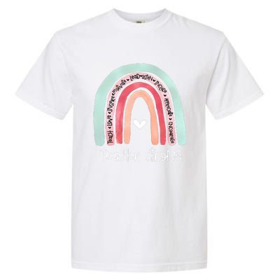 Teacher Strong Rainbow Teacher Life Garment-Dyed Heavyweight T-Shirt