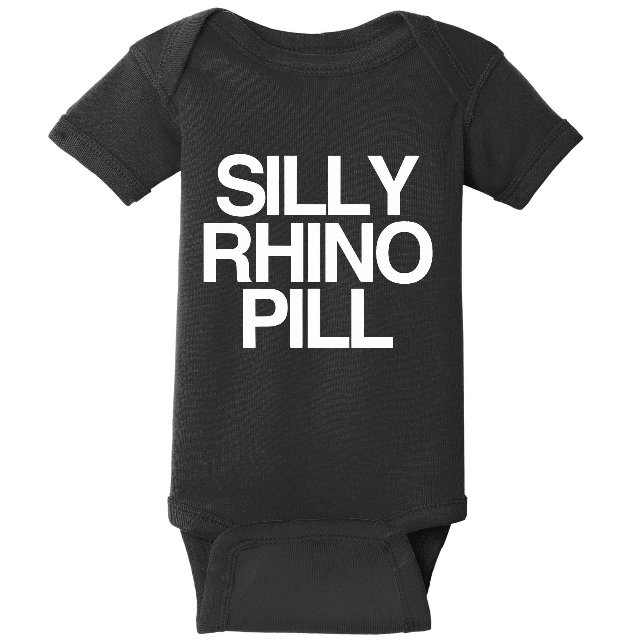 Tisakorean Silly Rhino Pill Baby Bodysuit