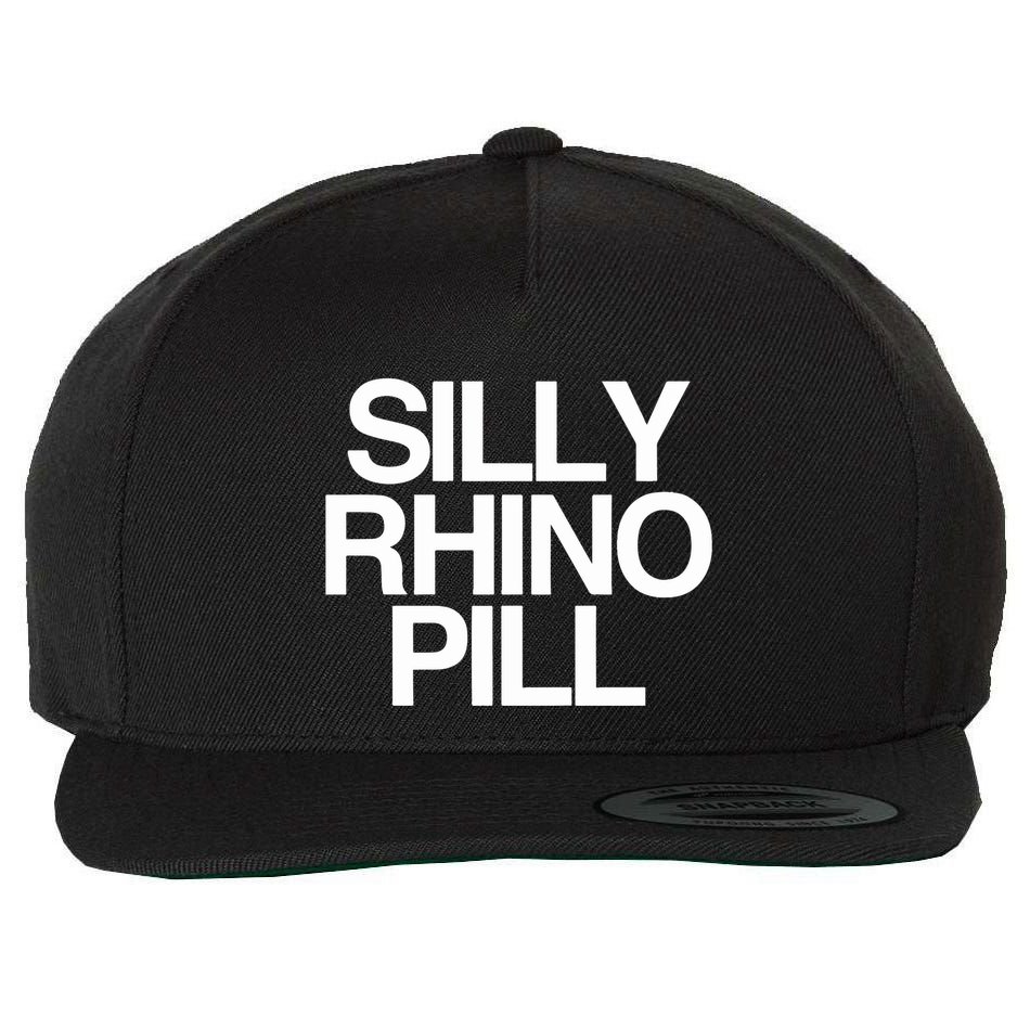 Tisakorean Silly Rhino Pill Wool Snapback Cap