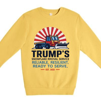 TrumpS Snowflake Rmoval Service Funny Donald Trump 2024 Premium Crewneck Sweatshirt