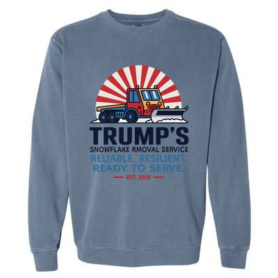 TrumpS Snowflake Rmoval Service Funny Donald Trump 2024 Garment-Dyed Sweatshirt