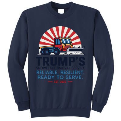 TrumpS Snowflake Rmoval Service Funny Donald Trump 2024 Sweatshirt