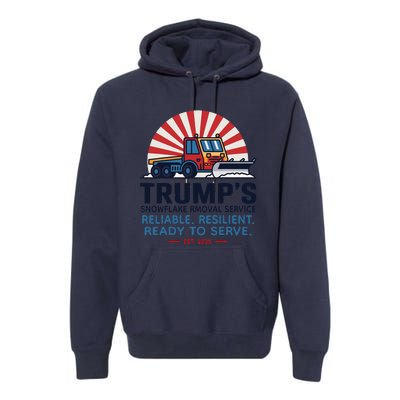 TrumpS Snowflake Rmoval Service Funny Donald Trump 2024 Premium Hoodie