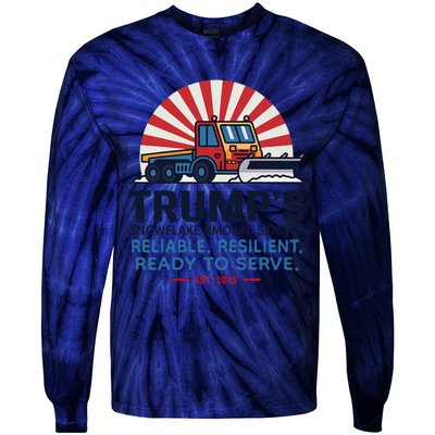 TrumpS Snowflake Rmoval Service Funny Donald Trump 2024 Tie-Dye Long Sleeve Shirt